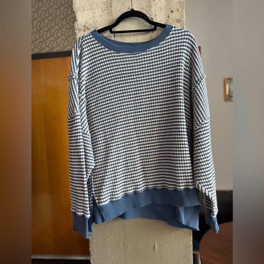 Aerie oversized waffle knit shirt